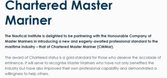 Zillur Rahman Bhuiyan (11 N) awarded Chartered Master Mariner status