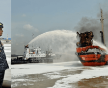 Bangladesh Shipping Owned Crude Oil Tanker BANGLAR SHOURABH Catches Fire: One Dead